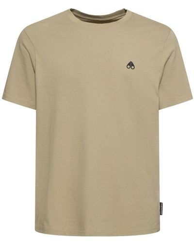 Moose Knuckles Satellite Cotton T-shirt - Natural