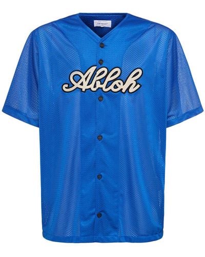 Off-White c/o Virgil Abloh Baseball メッシュtシャツ - ブルー