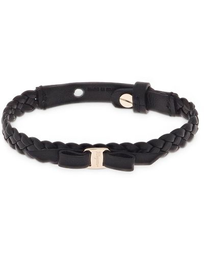 Ferragamo Vara bow adjustable bracelet - Schwarz