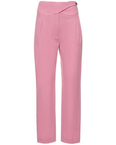 Blazé Milano Cool & Easy Basque Wool Trousers - Pink