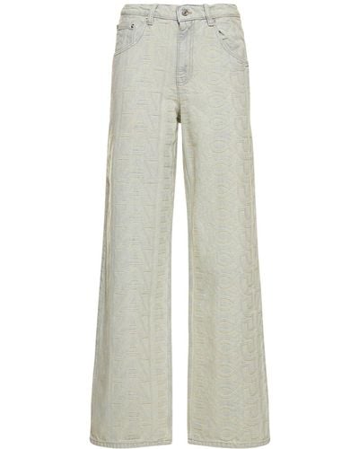 Marc Jacobs Monogram Denim Pants - Gray