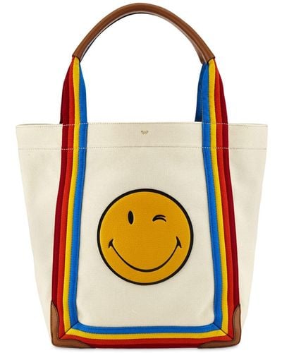 Anya Hindmarch Wink Small Canvas Tote Bag - Multicolour