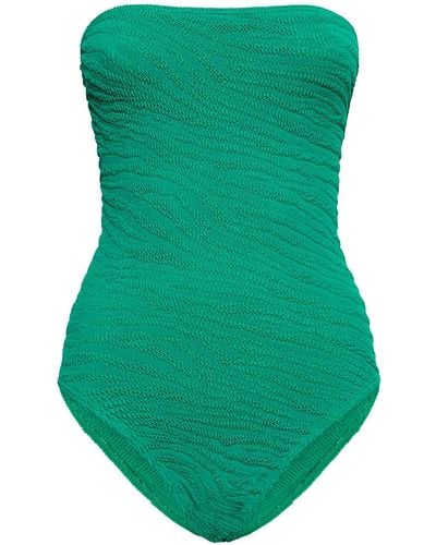 Bondeye Fane One Piece Strapless Swimsuit - Green