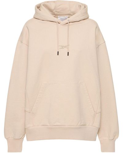 Reebok Oversize Piped Hoodie - Natural