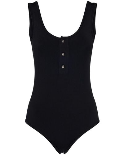Bottega Veneta Nylon One-piece Swimsuit - Black