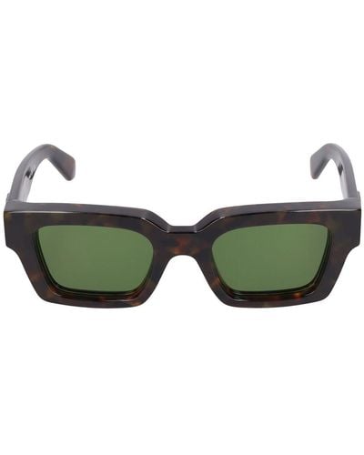 Off-White c/o Virgil Abloh Lunettes de soleil en acétate virgil - Vert