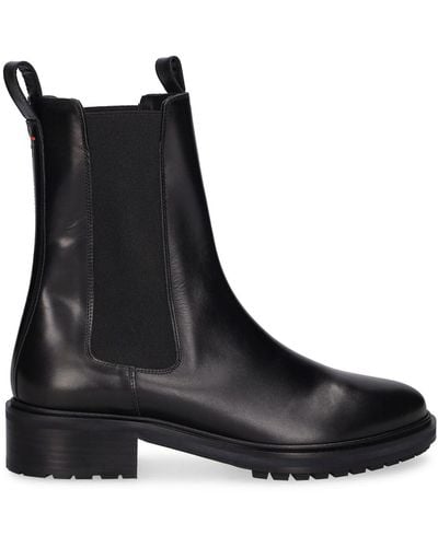 Aeyde 45mm Jack Leather Chelsea Boots - Black