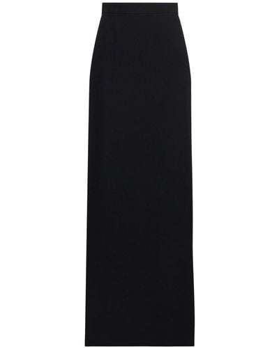 Nina Ricci High Rise Long Cady Pencil Skirt - Black