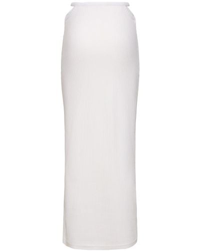 Alexander Wang Cotton Maxi Skirt - White