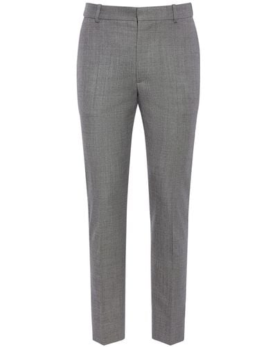 Alexander McQueen Wool Trousers - Grey