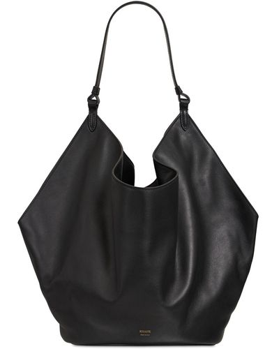 Khaite Mittelgroße Lotus Handtasche - Schwarz