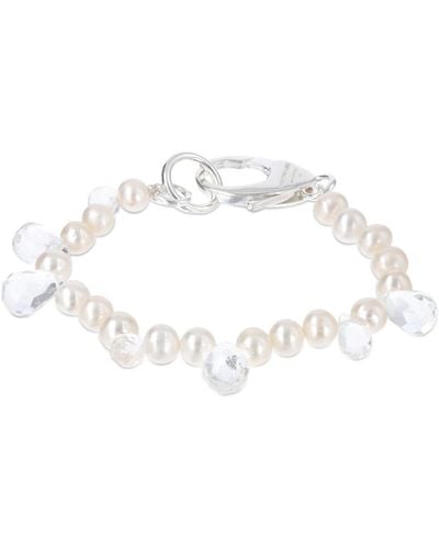 Hatton Labs Drop Pearl Bracelet - White
