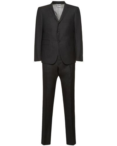 Thom Browne ライトウールギャバジンスーツ - ブラック