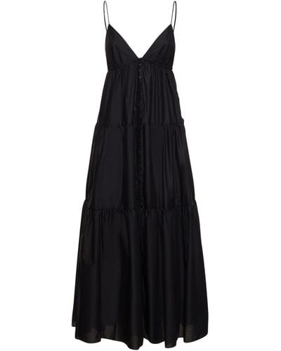 Matteau Vestido de algodón orgánico - Negro