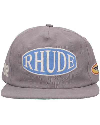 Rhude Rally Washed Canvas Hat - Multicolor