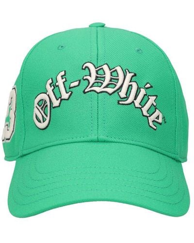 Off-White c/o Virgil Abloh Multi Logo Cotton Baseball Cap - Green