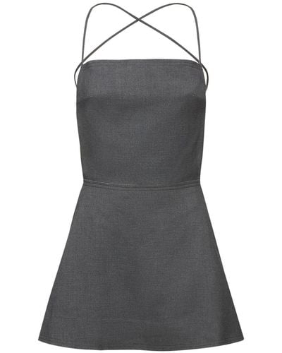 Bec & Bridge Heidi Wool Blend Mini Dress - Gray