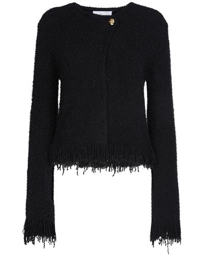 Chloé Embellished Wool & Silk Knit Jacket - Black