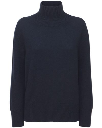 AG Jeans High Neck Cashmere Sweater - Blue