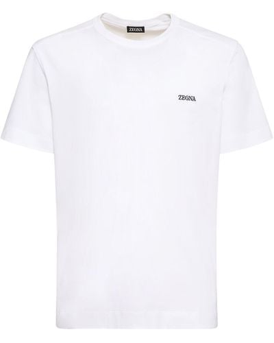 Zegna T-shirt à manches courtes - Blanc