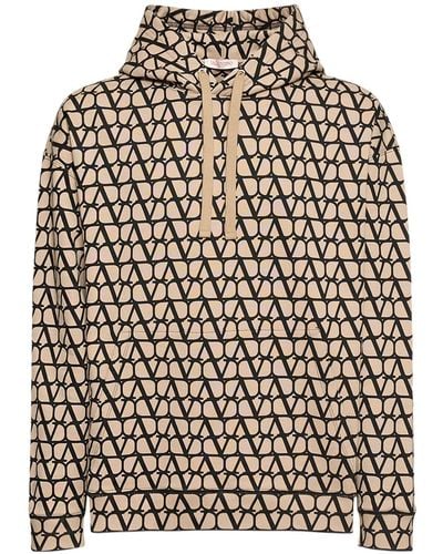 Valentino Sweat-shirt à capuche toile iconographe - Noir