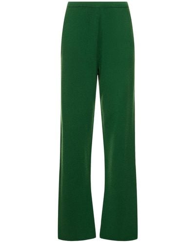 Extreme Cashmere Rush Knitted Cashmere Blend Trousers - Green