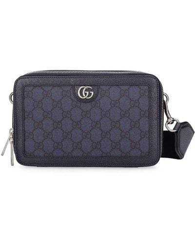 Gucci Ophidia gg Coated Canvas Cross-body Bag - Blue