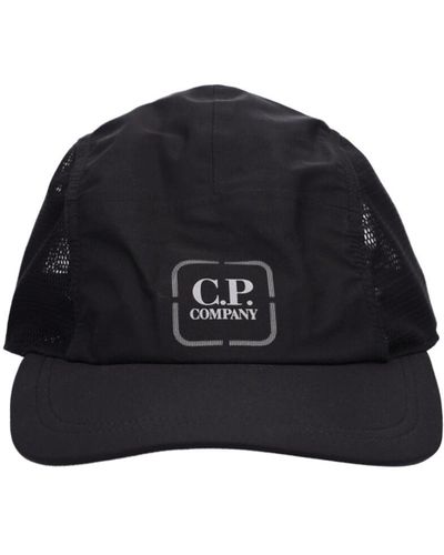 C.P. Company Metropolis Series Gore-tex Mesh Cap - Black