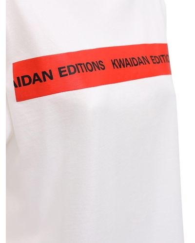 Kwaidan Editions Camiseta de algodón con logo - Blanco