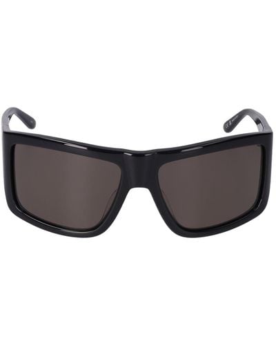 Courreges Shock 2 Squared Acetate Sunglasses - Black