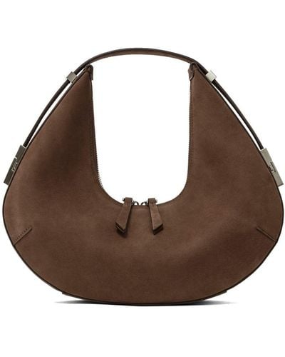 OSOI Toni Hobo Leather Shoulder Bag - Brown