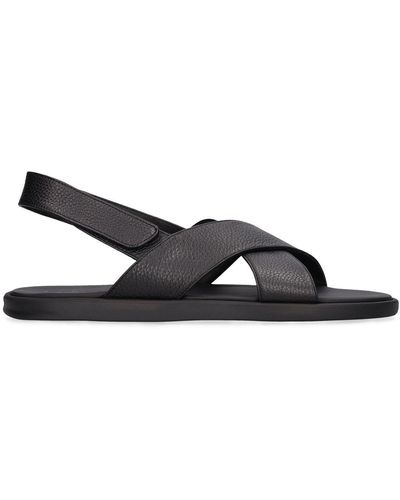 Black Doucal's Sandals, slides and flip flops for Men | Lyst