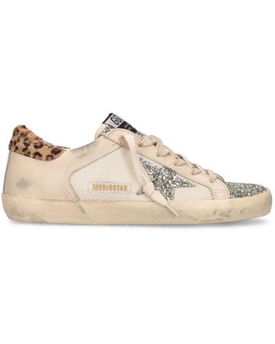 Golden Goose Baskets en cuir et mesh super-star 20 mm - Neutre