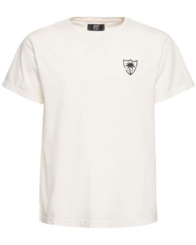 HTC Camiseta de algodón jersey estampado - Blanco