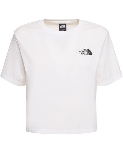 The North Face Verkürztes T-shirt "simple Dome" - Weiß