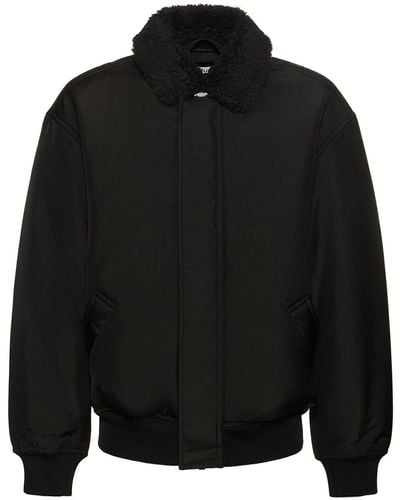 Acne Studios Schwere Bomberjacke "omagi" - Schwarz