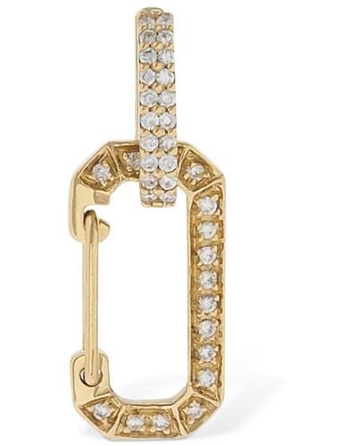 Eera Chiara 18kt Gold & Diamond Mono Earring - Metallic
