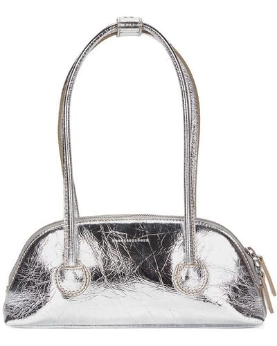 Marge Sherwood Bessette Leather Shoulder Bag - White