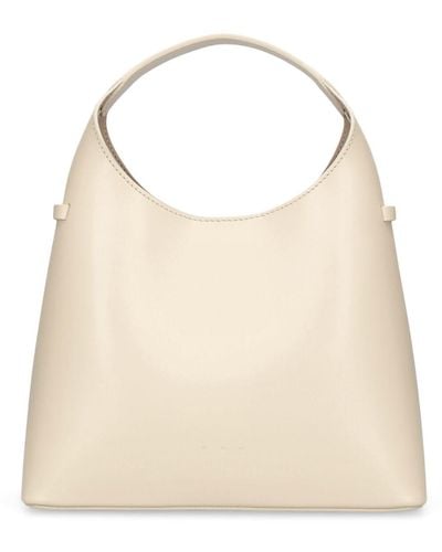 Aesther Ekme Mini Sac Smooth Leather Top Handle Bag - Natural