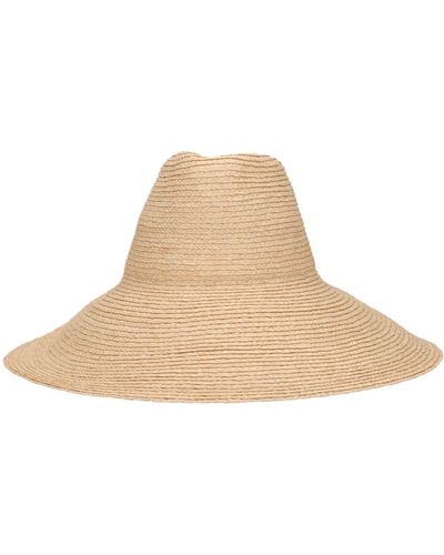 Janessa Leone Tinsley Straw Bucket Hat - Natural