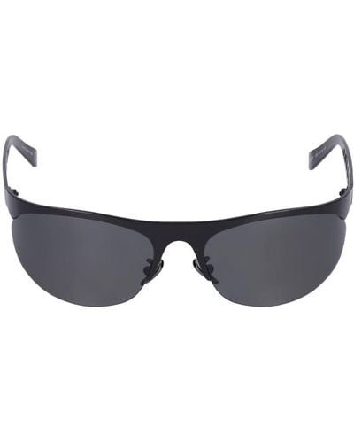 Marni Salar De Uyuni Silver Metal Sunglasses - Grey