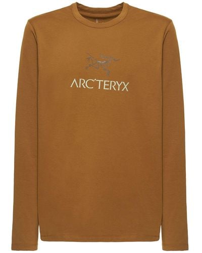 Arc'teryx Langarm-t-shirt "captive Arc'word" - Braun