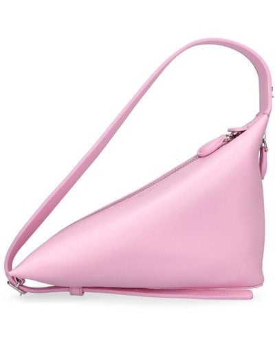 Courreges The One Leather Shoulder Bag - Pink