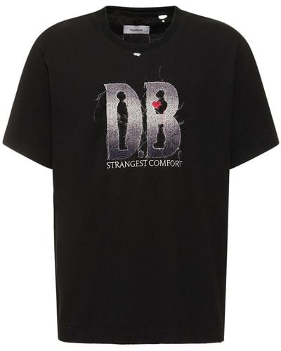 Doublet T-shirt en coton à logo db - Noir