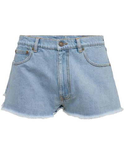 ERL Shorts De Denim - Azul