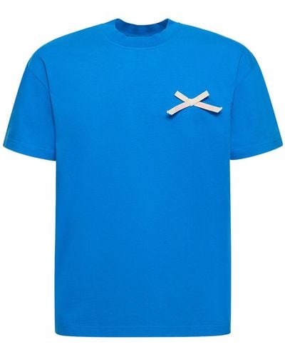Jacquemus Bow Logo T-Shirt - Blue