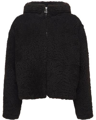 Bottega Veneta Teddyjacke Aus Shearling - Schwarz