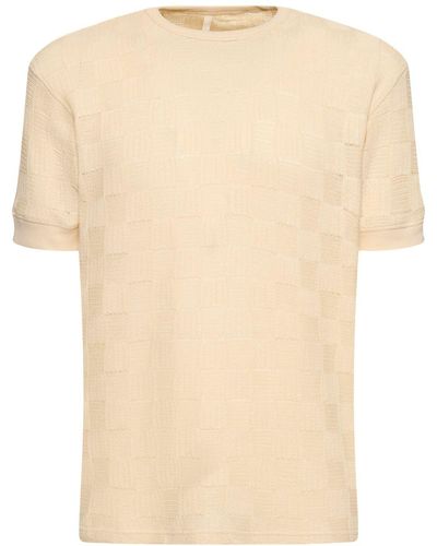 sunflower T-shirt en jacquard de lin mélangé gym - Neutre