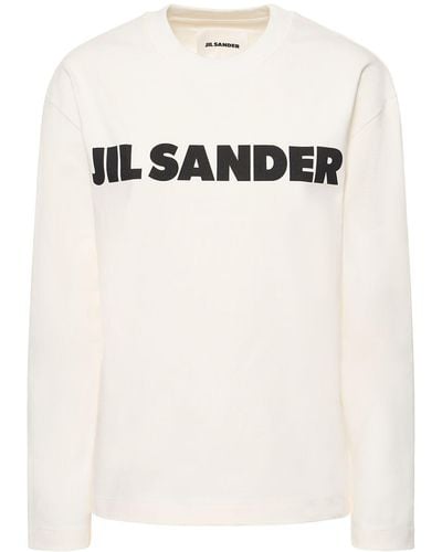 Jil Sander コットンジャージーtシャツ - ホワイト
