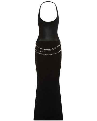 AYA MUSE Excelle Viscose Long Dress - Black